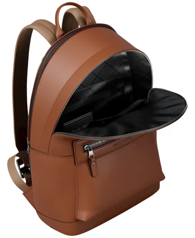 Michael Kors Jet Set Pebbled Leather Backpack In Red