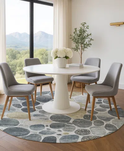 Addison Mayfield Amf1993 8'x8' Round In Multi