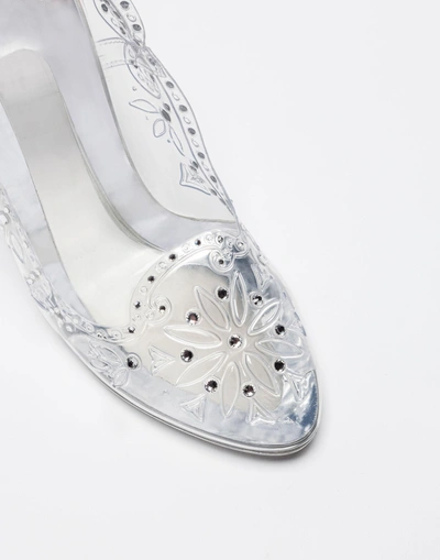 Dolce & Gabbana Dolce And Gabbana Silver Crystal Cinderella Pumps