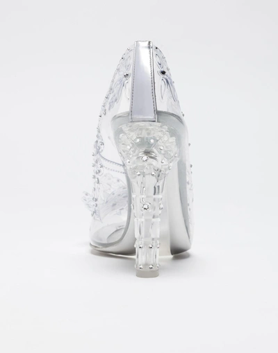 Dolce & Gabbana Dolce And Gabbana Silver Crystal Cinderella Pumps