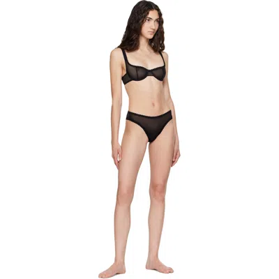 Fruity Booty Black Moss Bra In Black