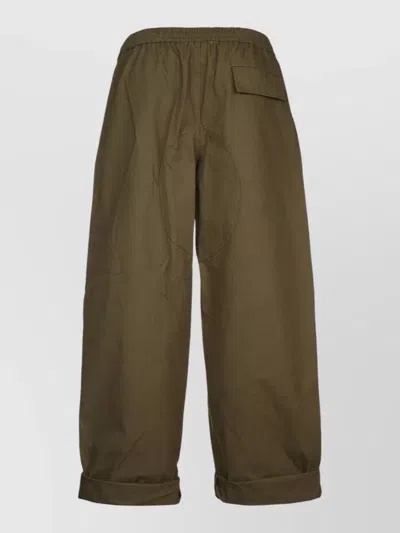 Acne Studios Shorts Multiple Pockets Rolled Cuffs Design In Green
