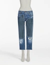 DOLCE & GABBANA JEANS WITH APPLIQUE,FTAVFZG885NB0013