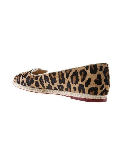 Shop Charlotte Olympia Animal Print Slippers