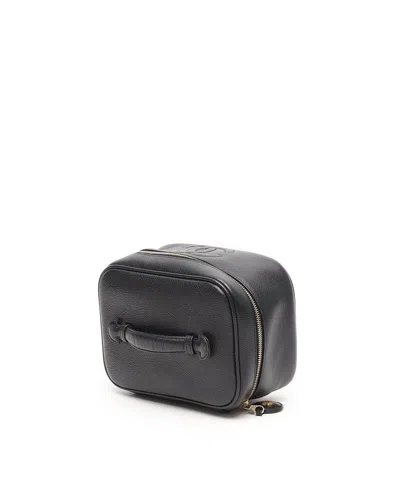 Chanel Cc Vanity Case Bag In Black