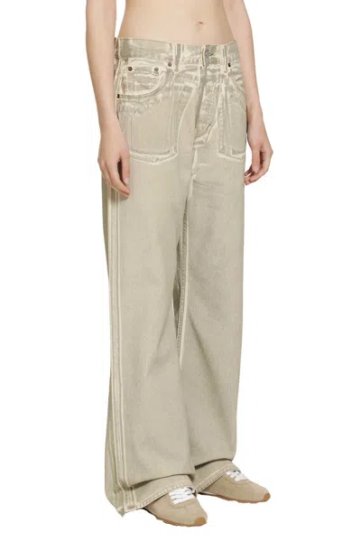 Acne Studios Belt Loop Jeans In Brown