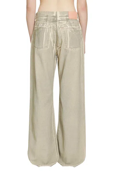 Acne Studios Belt Loop Jeans In Brown