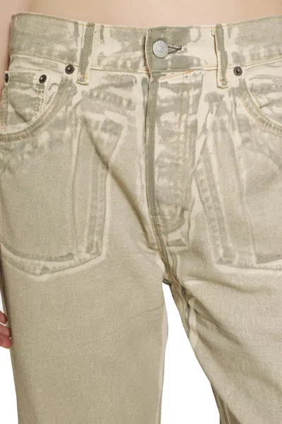 Acne Studios Belt Loop Jeans In Brown