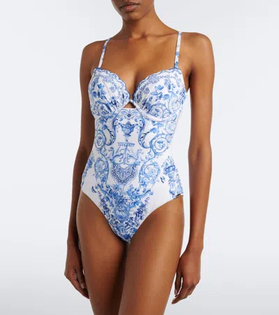Camilla Continuous Underwire Moulded Cup One Piece Ceramic Panoramic In Multi