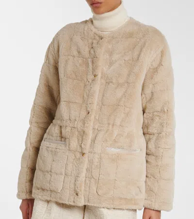 Moncler Tipule Quilted Reversible Down Jacket In Neutral