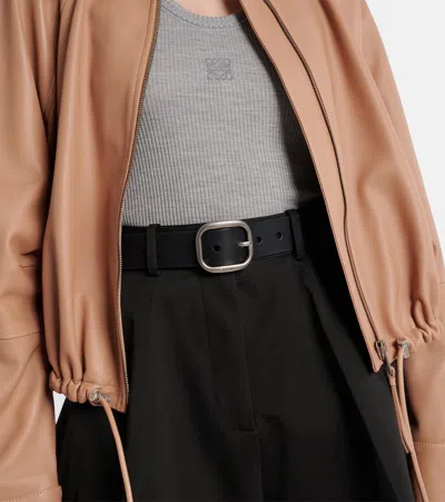 Loewe Leather Belt In Black