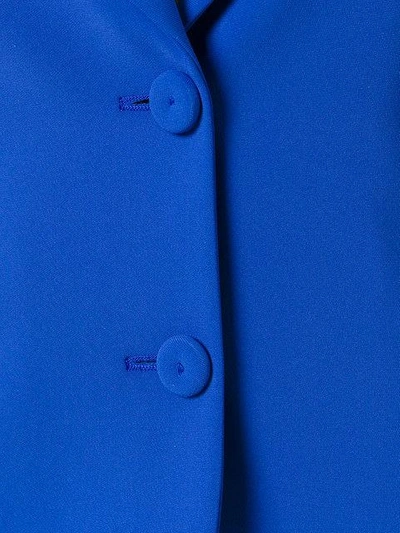 Shop Moschino Peaked Lapel Blazer - Blue