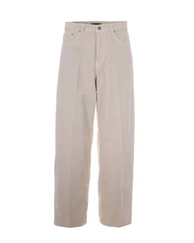 Haikure Beige Straight High Rise Jeans In Multi
