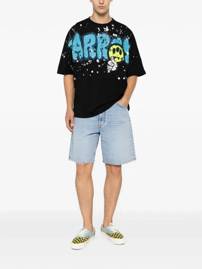 Barrow Graphic-print Paint-splatter T-shirt In Multi