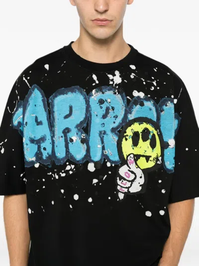 Barrow Graphic-print Paint-splatter T-shirt In Multi