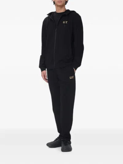 Ea7 Logo-print Track Pants In Multi