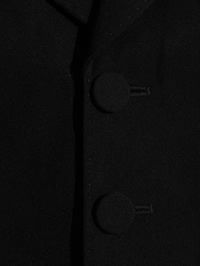 Dsquared2 Cropped Wool Jacket In Black