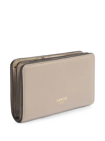 Lancel Origami Rectangular Wallet In Brown