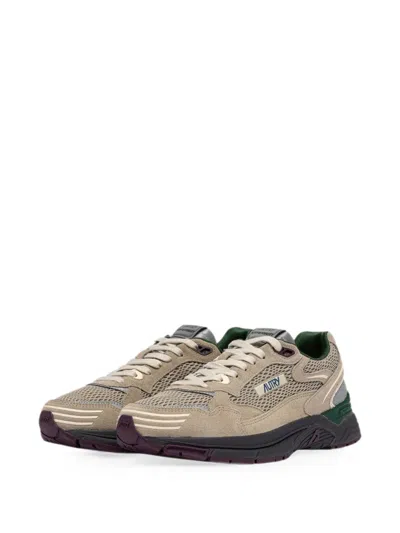 Autry Hyperway Mesh-panel Low-top Sneakers In Brown