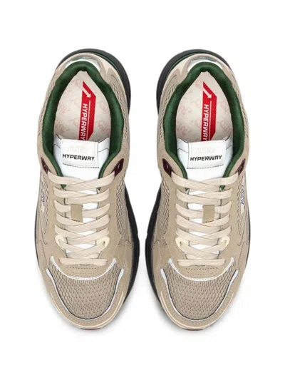 Autry Hyperway Mesh-panel Low-top Sneakers In Brown