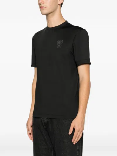 Blauer Logo-printed T-shirt In Black