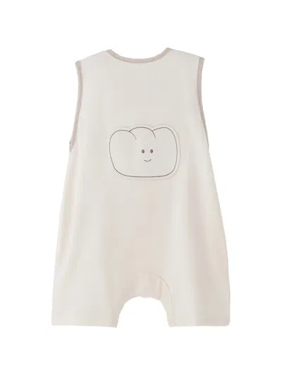 Banblu Bear Pocket Romper In Neutral