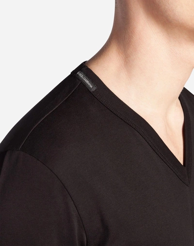 Shop Dolce & Gabbana T-shirt In Cotton In Black