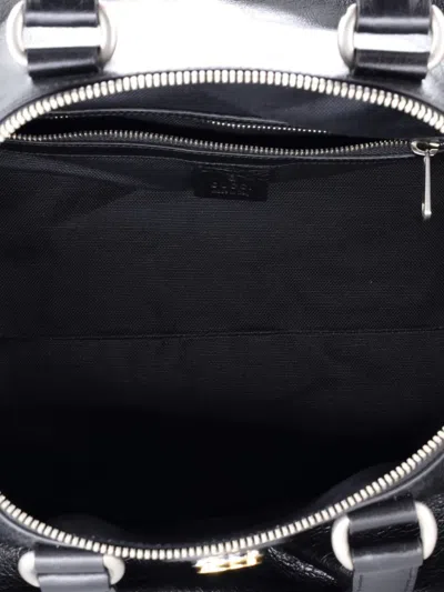 Pre-owned Gucci Morpheus Convertible Glazed Leather Medium Backpack In Black