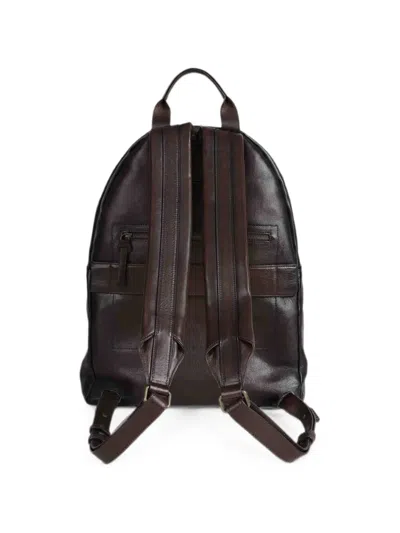 Officine Creative Pack Grained Leather Backpack In Brown