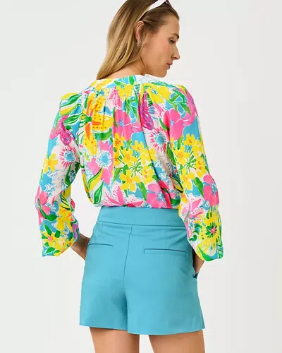 Lilly Pulitzer Elsa Silk Top In Multi