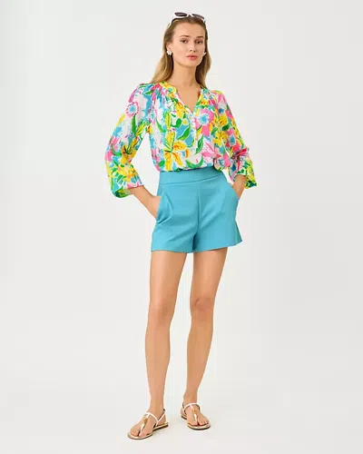 Lilly Pulitzer Elsa Silk Top In Multi