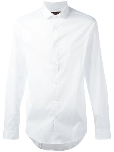 Michael Michael Kors Long Sleeved Button In White