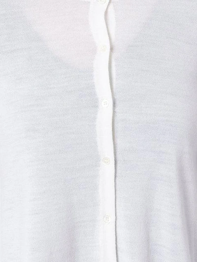 Shop Dorothee Schumacher Button Up Cardigan In White