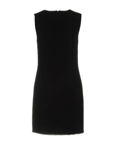 Shop Alexander Wang Woman Short Dress Black Size 6 Viscose, Acetate, Elastane