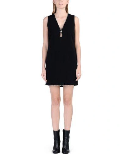 Shop Alexander Wang Woman Short Dress Black Size 6 Viscose, Acetate, Elastane
