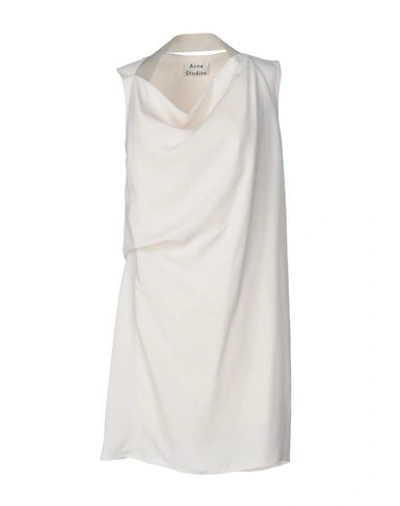 Acne Studios Short Dress In White
