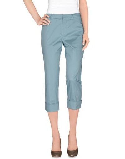 Miu Miu 3/4-length Shorts In Slate Blue