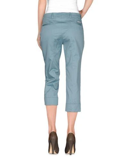 Shop Miu Miu 3/4-length Shorts In Slate Blue