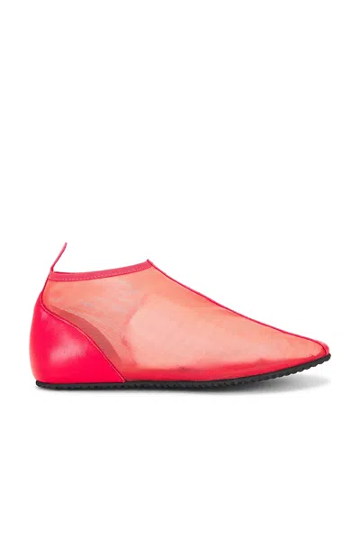 Gimaguas Mesh Bailarina Boot Flat In Red