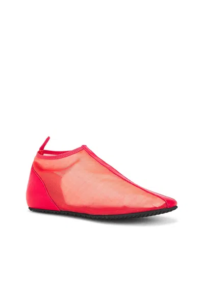 Gimaguas Mesh Bailarina Boot Flat In Red