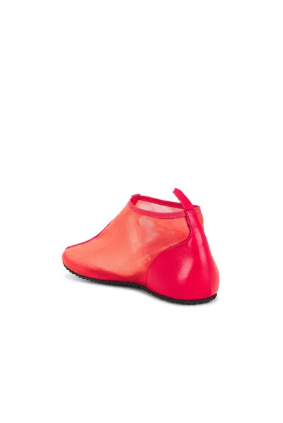 Gimaguas Mesh Bailarina Boot Flat In Red