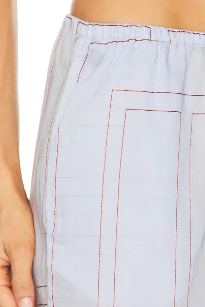 Totême Toteme Monogram Embroidered Pull-on Pants In Multi