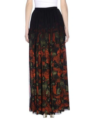 Shop Marcelo Burlon County Of Milan Long Skirt In ブラック