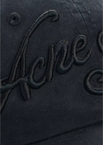Acne Studios Woven Hat In Black