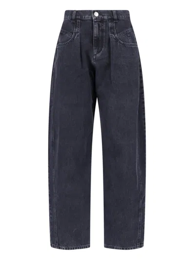 Isabel Marant Belt Loop Jeans In Black