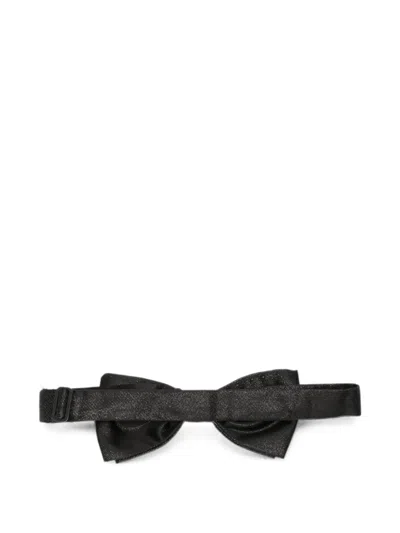 Manuel Ritz Glitter-effect Bow Tie In Black