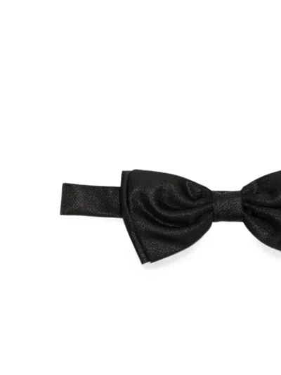 Manuel Ritz Glitter-effect Bow Tie In Black