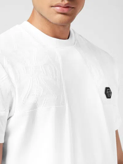 Philipp Plein Lightweight Short Sleeve Crew Neck T-shirt In White
