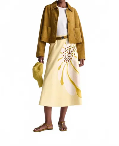Dorothee Schumacher Buttoned Patch-pocket Jacket In Brown