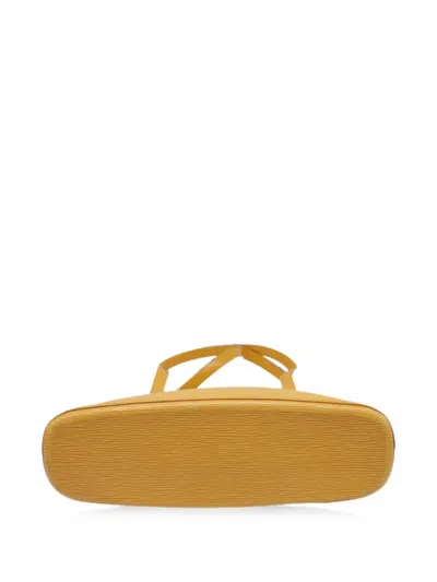 Pre-owned Louis Vuitton Lussac Tote Bag In Yellow